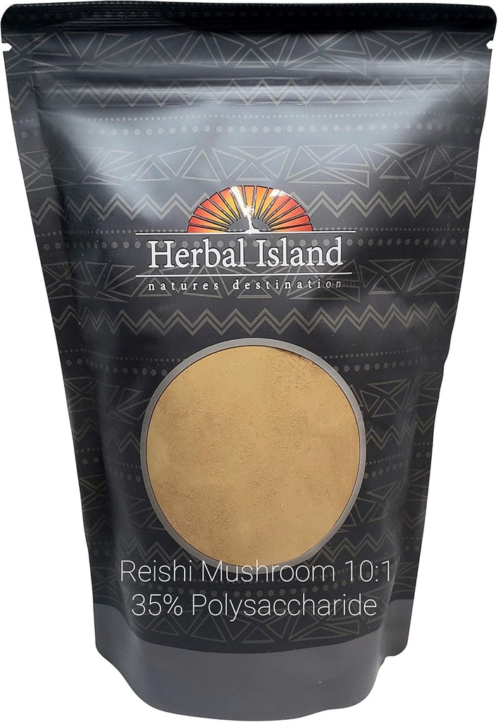 Reishi εκχύλισμα μανιταριών 10:1 σκόνη 1 LB ή 16 OZ 35% πολυσακχαρίτες Ganoderma διαυγές