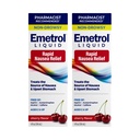 Emetrol Non-Drowsy Liquid Nausea Relief - Αναστατωμένη Στομαχική Ιατρική - Pharmacist Προτεινόμενη Nausea Relief - Cherry Flavor - 4fl oz, 2 Pack