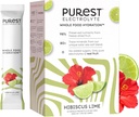 Know Brainer Purest Electrolyte Hibiscus Lime Powder Packets – Ολόκληρη ενυδάτωση τροφίμων - Βιολογικά Παγωμένα Φρούτα και ηλιακά άλατα για την απόλυτη ισορροπία ηλεκτρολυτών