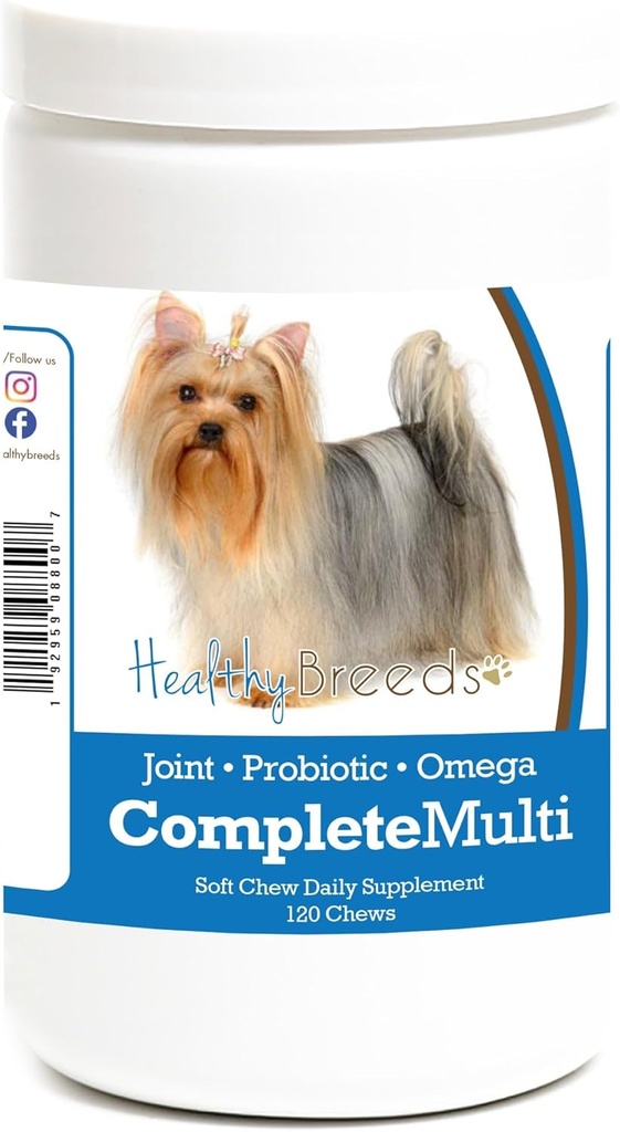 Υγιείς Φυλή Yorkshire Terrier όλα σε μια πολυβιταμίνη μαλακό μάσημα 120 Count