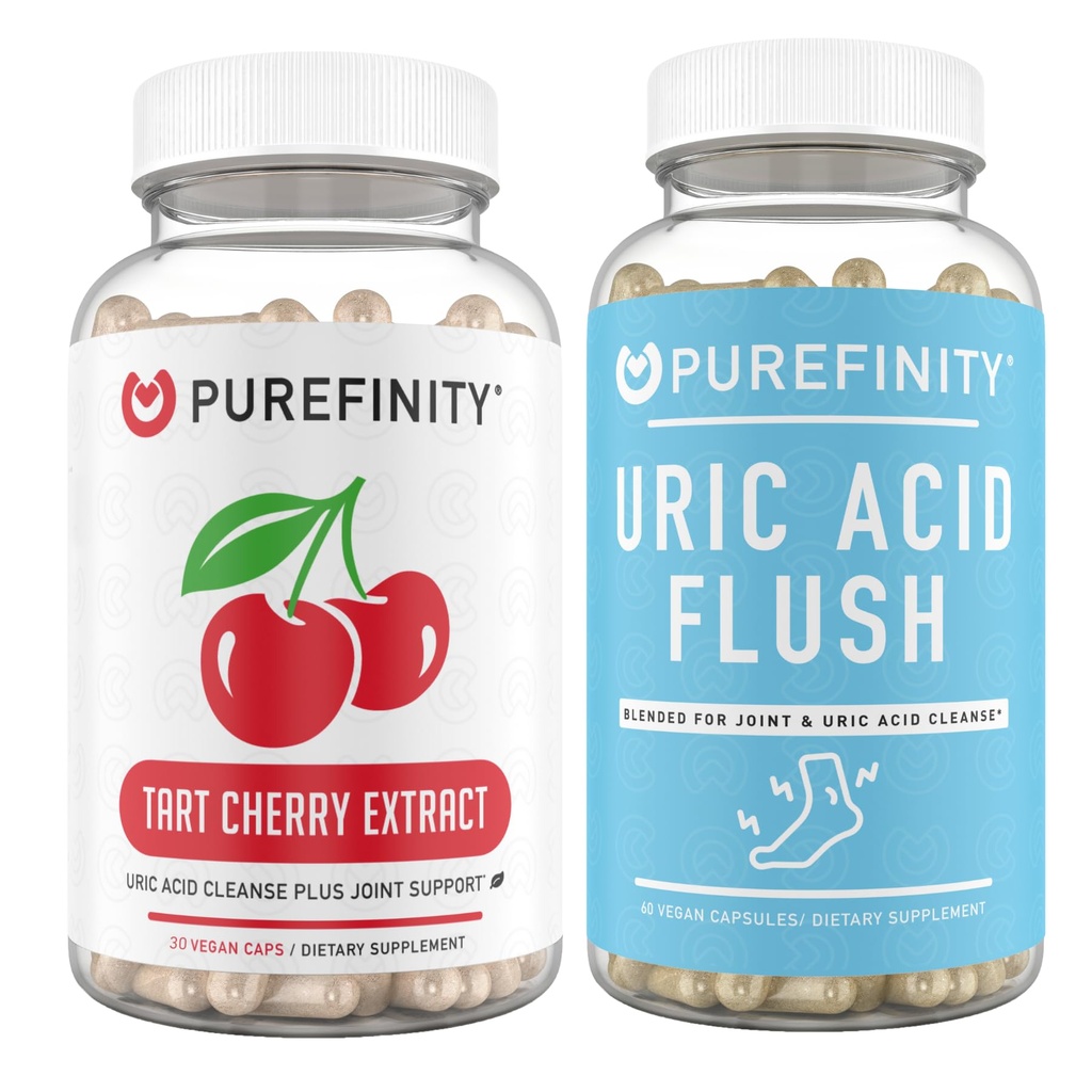 PUREFINITY Tart Cherry Extract Κάψουλες + κάψουλες Uric Acid Flush