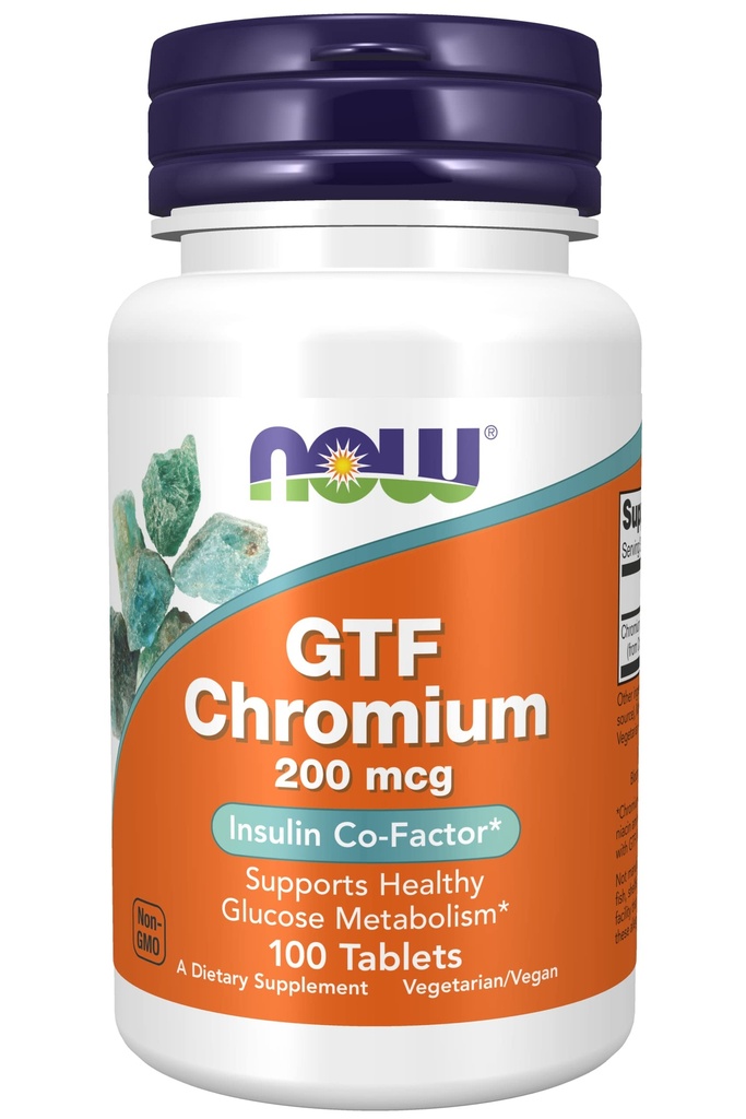 GTF Χρώμιο 200mcg 100 δισκία (συσκευασία του 2)