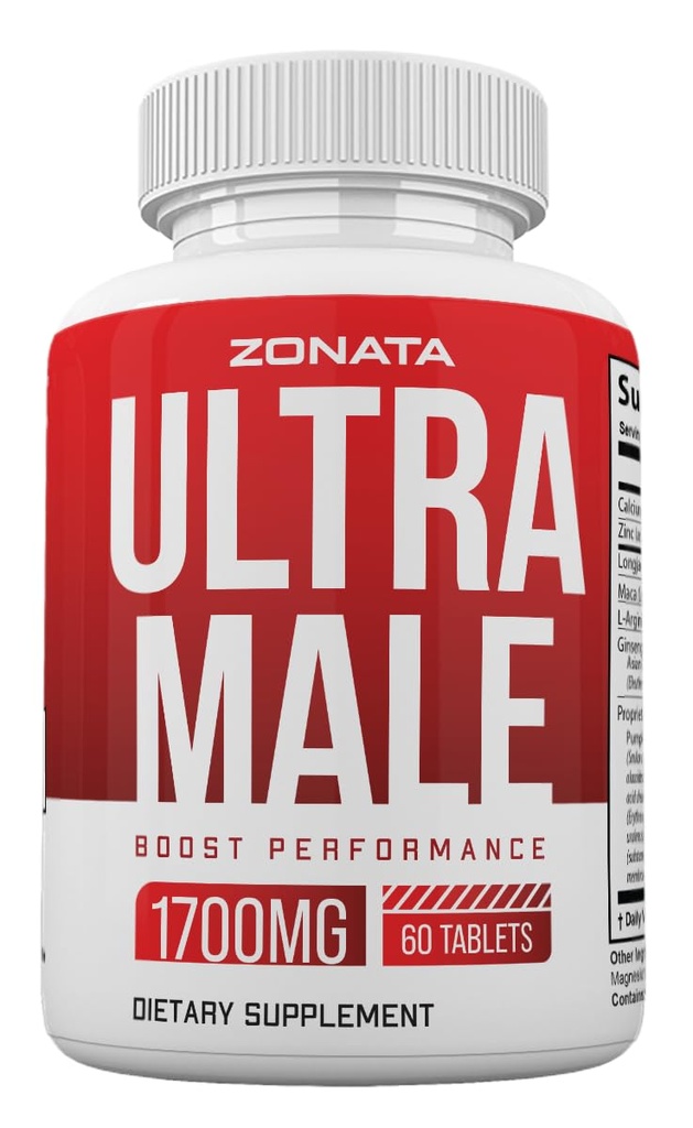 Ultra αρσενικά χάπια, Power Ultra αρσενικό συμπλήρωμα Advanced Formula, 60 Count