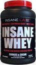 Insane Labz Insane Whey,100% Πρωτεΐνη Whey BCAA Amino Profile, Mass Gainer, Αντικατάσταση γεύματος (Cookies & Cream, 30 Servings)