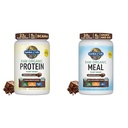 Garden of Life Organic Vegan Chocolate Protein Powder Raw Organic Meal Replacement Shakes - Chocolate Plant Based Vegan Protein Powder