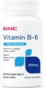 GNC Vitamin B6 200mg συμπλήρωμα, υποστηρίζει ανοσοποιητικό σύστημα και νευρικό σύστημα, 100 Service
