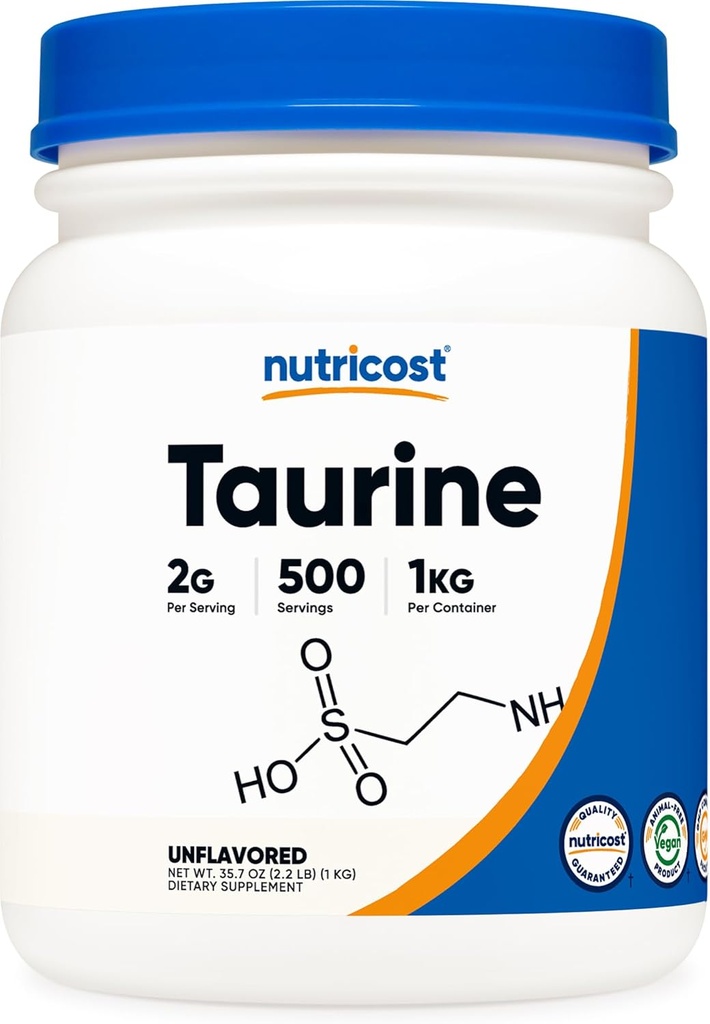 Nutricost Taurin σκόνη (1KG) - 500 εξυπηρετήσεις