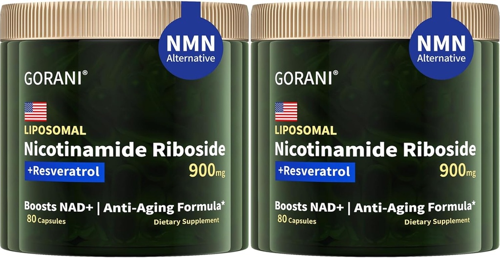 Gorani NAD+ συμπλήρωμα 900MG, Νικοτιναμίδη Ριβοζίδιο, Λιποσωμική ρεσβερατρόλη, Quercetin (2)