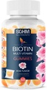 SOHM Biotin Gummies, Biotin Gummies for Healthy Hair, Skin and Nails - Πολυβιταμίνη Gummies for Adults, Suppliments for Men, Women
