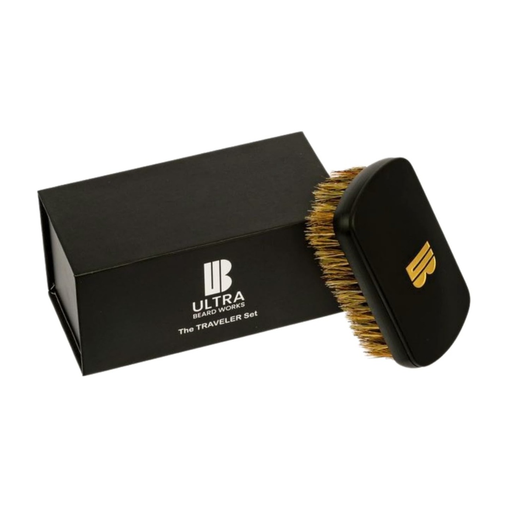 Magnetized High-end Beard Brush Set – Το σετ “Traveler” περιλαμβάνει έναν αποσπώμενο καθρέπτη και πινέλο από τρίχες αγριογούρουνου. Το “ULTIMATE BRUSH” είναι διαθέσιμο σε τρία σύνολα και πολλαπλά χρώματα.