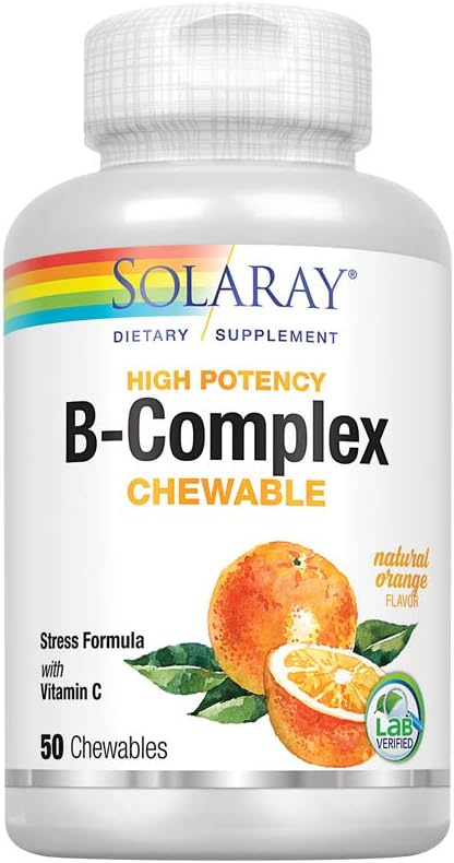 SOLARAY Βιταμίνη B-Complex 250mg Φυσικό Πορτοκαλί Γεύση 