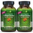 Irwin Naturals Collagen Beauty – 80 Liquid Soft-Gels – Προηγμένη επιδερμίδα, μαλλιά και νυχιών - 2 Pack