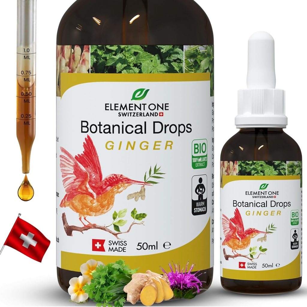 Φυσικές Βοτανικές σταγόνες – Ginger και Digestive Ένζυμα σε μια οργανική φόρμουλα για την ολοκληρωμένη ευεξία, το ανοσοποιητικό σύστημα υποστήριξης, την προώθηση της ανακούφισης από φλεγμονή, και την ενίσχυση της κυκλοφορίας του αίματος (50ml)