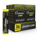 Pedialyte Sport Ηλεκτρολύτης σκόνη, γρήγορη ενυδάτωση με 5 κλειδιά ηλεκτρολύτες για την υποστήριξη μυών πριν, κατά τη διάρκεια, & μετά την άσκηση, λεμόνι Lime, 0,49-oz πακέτα (36 κόμης)