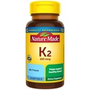 Nature Made Vitamin K2 100 mcg, Υγιή συμπληρώματα οστών, συμπλήρωμα βιταμίνης K2, 30 Softgels, 30 ημέρα προσφοράς