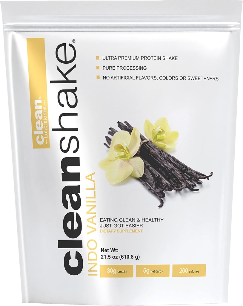 CleanShake Ultra-Premium Protein Shake. Καθαρή σκόνη πρωτεΐνης Shake με 21 οργανικά συστατικά, 23 βιταμίνες και ορυκτά, και μη-GMO και rGBH-free χόρτο Fed πρωτεΐνη Whey. Πληροφορημένη Πρωτεΐνη Πιστοποιημένη.