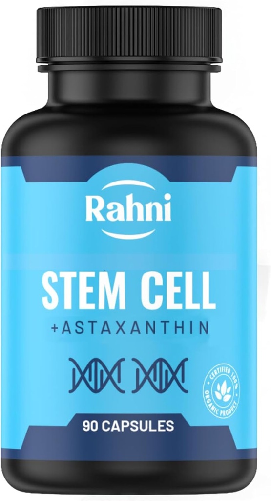 Stem Cells | Celulas Madres | Improve Quality of Life | Astaxanthin 25mg | Spirulina 300mg | Boost Cells with Our Natural Formula | Natural Ingredients | 90 Capsules