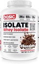 Βασική πρωτεΐνη Whey Isolate, 26g πρωτεΐνη, 0g λίπος, χωρίς γλουτένη, RBST-free, ταχεία απορρόφηση, 120 θερμίδες (5 λίρα, σοκολάτα)
