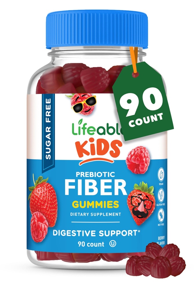 Ζωηρή ζάχαρη δωρεάν προβιοτικά παιδιά Fiber Gummies 