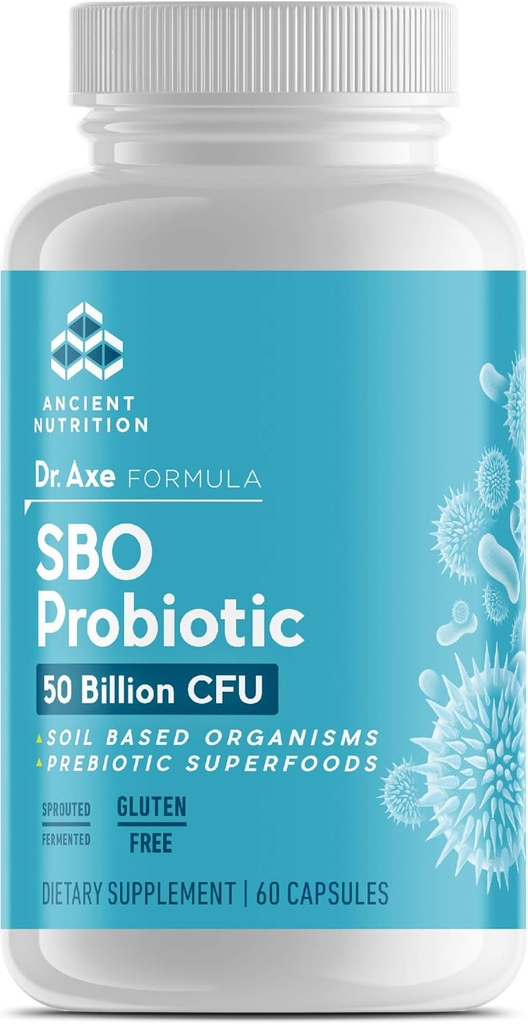 Αρχαία Προβιοτικά Διατροφής, Gut Restore 60ct με Ginger και Fenugreek, Υποστηρίζει Πειθαρχικές Λειτουργίες, Μειώνει Διάρροια, Δυσκοιλιότητα, Αέριο και Μπλέξιμο, Superfoods Blend, 50 δισεκατομμύρια CFUs*/Serving