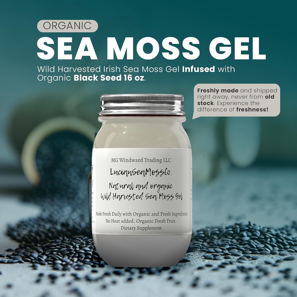 Aswagandha Θάλασσα Moss Gel οργανικά φρέσκα φρούτα εγχύεται άγρια συγκομιδή Ιρλανδική θάλασσα Moss Gel 