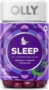 Olly Sleep Gummy, 3mg Melatonin, L-Theanine, Chamomile, Lemon Balm, Sleep Aid, BlackBerry, 90 Count