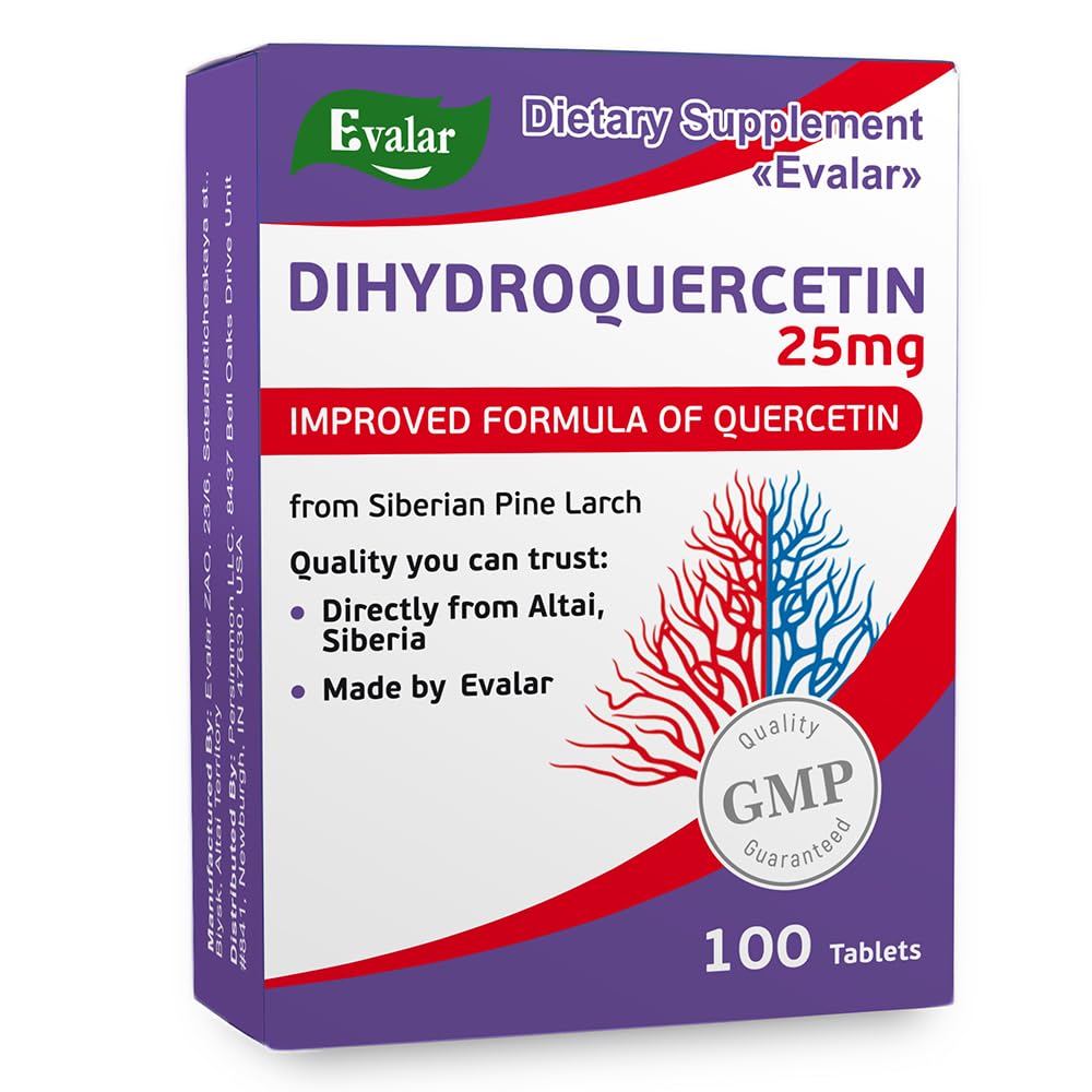 Evalar Dihydro Quercetin Σιβηρική Pine Larch Bioflavonoid 100 Tabs