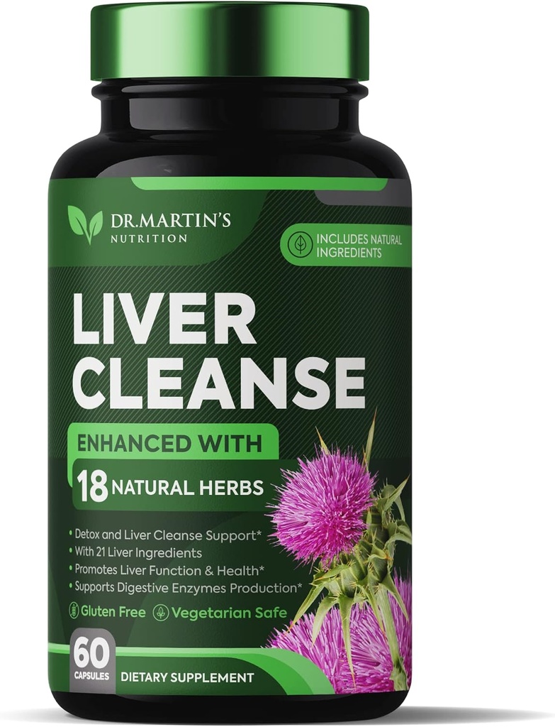 Συμπλήρωμα φόρμουλας Liver Cleanse Detox & Repair για βελτιωμένο συκώτι & κόκκαλο υγεία 