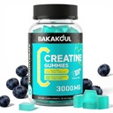 Μονοένυδρη κρεατίνη Gummies για άνδρες & γυναίκες - 120 Gummies χωρίς ζάχαρη με γλυκινικό μαγνήσιο, L-Θρεονικό, L-Ταυρίνη + βιταμίνη Β12 για την υποστήριξη των μυών, Energy Boost, 1 συσκευασία