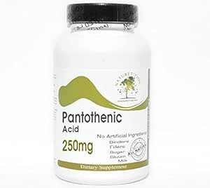 Παντοθενικό Οξύ 250mg ~ 200 Κάψουλες - Χωρίς Πρόσθετα