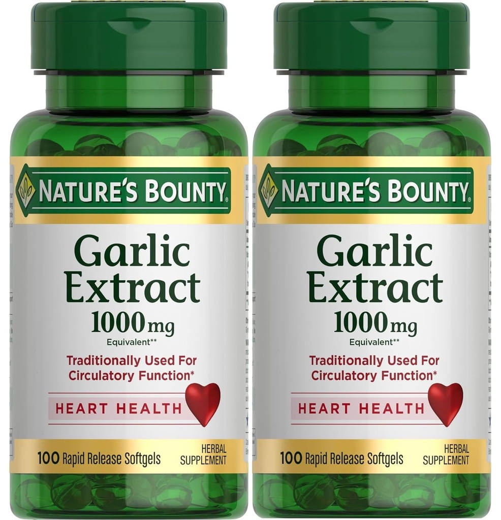 Εκχύλισμα Σκόρδου 1000 mg Softgels 100 ea (πακέτο του 2)