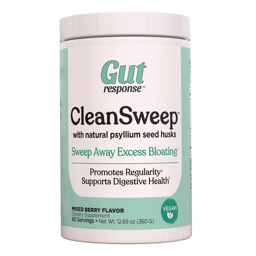CleanSweep with Natural Psyllium Seed Husks & Beet Fiber, Natural Healthy Detox, Προάγει την Αρωματική Ανακούφιση, Διαχείριση βάρους, Διευκολύνει την Κανονικότητα του Bowel, Μικτή Γεύση Berry, 60 Υπηρεσίες