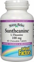 Φυσικοί Παράγοντες Suntheanine L-Theanine 100 mg - Συμπλήρωμα Υγείας για Calm Outlook - L-Theanine Συμπλήρωμα Υποστηρίζει Χαλαρωτικό Ύπνο & Βοηθήματα κατά της υπνηλίας - 60 Μασώμενα Δισκία (30 Σερβιέτες)