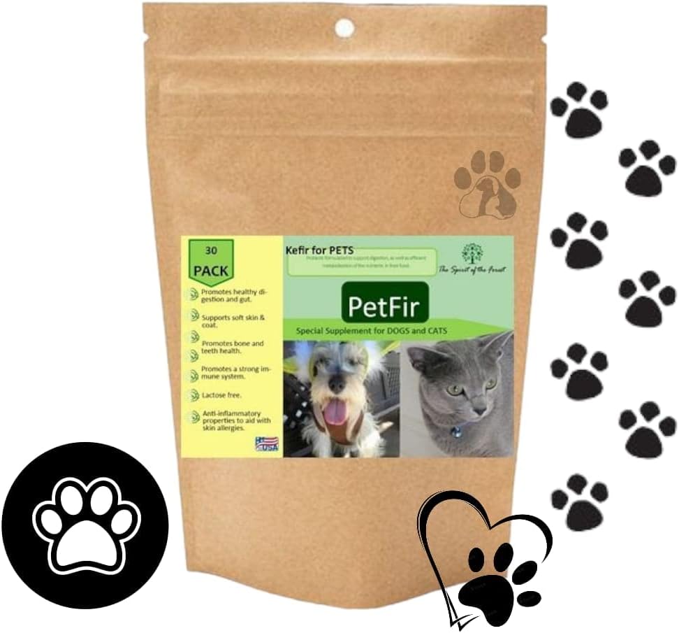Petfir Pack Kefir for Dogs and Cats Supplement Pets probiotic dog advanced probiotic formula for dog (50 gr)