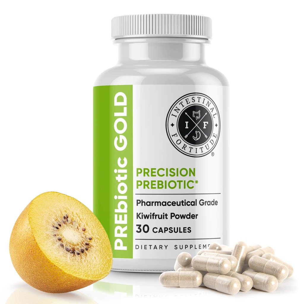 Intestinal Fortitude PREbiotic Gold: Ίνες ακτινιδίων, Butyrate & Prebiotic Restore συμπλήρωμα για την υποστήριξη της ουροδόχου, ανοσοποιητικής και πεπιεσμένου στήριξης, αντι-Bloating & Leaky Gut επισκευής, χωρίς γαλακτοκομικά κάψουλες