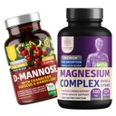 Number One Nutrition N1N Premium Magnesium Complex [500mg] Υψηλή Απορρόφηση και D-Mannose [1350mg με Cranberry & Hibiscus], Μη ΓΤΟ και Χωρίς Γλουτένη, 2 τεμ.
