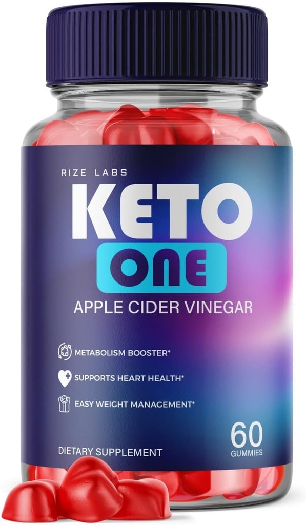 rize labs - Keto One ACV Gummies για την απώλεια βάρους - μηλίτη μηλίτη μηλίτη - Advanced Energy Formula Supplement to Burn Bely Fat (60 Gummies)