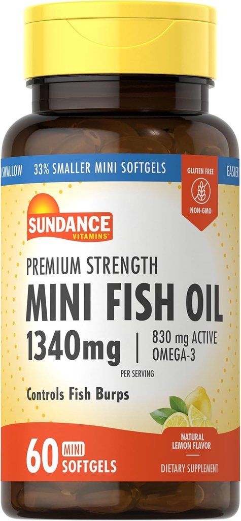 Sundance Mini Fish Oil Softgels 1340mg 