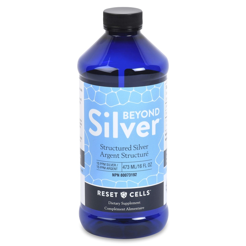 Πέρα Silver Structured Silver Solution - 15ppm - 16oz - Καθαρό Κολλοειδές Ασημένιο Υγρό για την Ανοσολογική Υποστήριξη - Αλκαλικό Ασημένιο Συμπλήρωμα Διατροφής Νερού
