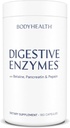 BodyHealth Digestive Enzymes Full Spectrum Digestive Support (180 caps), Betaine, Pepsin, Pancreatin BPP Φορτωμένο με ένζυμα και προβιοτικά, Ανακούφιση για το στομαχόπονο, Έγκαυμα, Αέριο, Δυσκοιλιότητα