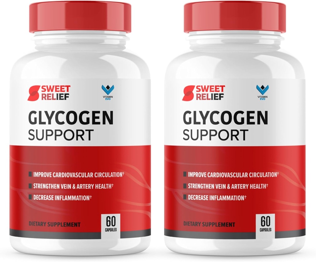 (2 Pack) Γλυκό ανακούφιση Glycogen Υποστήριξη - SweetRelief Blood Vessel Καθαριστικό, Sweet Relief Κάψουλες, Σύνθετη Φόρμουλα για τη συνολική ευεξία, Sweet Relief Κριτικές (120 Κάψουλες) 2 Μήνες Προσφορά