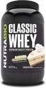 NutraBio Classic Whey Protein Powder- 25G Protein Per Scoop - Full-Spectrum Amino Acid Profile - Χωρίς πληρωτικά, τεχνητά χρώματα, συντηρητικά - (Banana Cream Pie, 2 Λίρες)