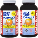 Yerba Prima Daily Fiber Formula 16 oz (πακέτο των 2) - Premium συμπλήρωμα διαιτητικών ινών, μη ΓΤΟ, Χωρίς γλουτένη, Κατασκευάζεται στις ΗΠΑ, Πορτοκαλί Γεύση
