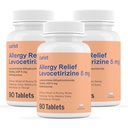 Curist Generic Levocetirizine Dihydrochloride 5mg Bulk (270 δισκία), χάπια Αλλεργίας, 24ωρη Αλλεργία Ανακούφιση - Αλλεργική Ιατρική (3 συσκευασίες των 90 δισκίων)