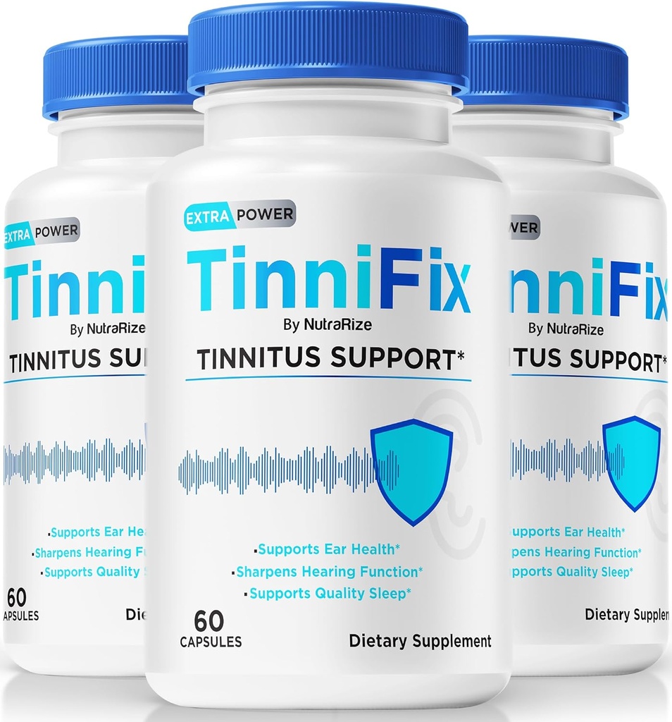 (3 Pack) Κάψουλες Tinnifix - Σύνθετη φόρμουλα υποστήριξης της ακοής, χάπια Tinnifix για τη διατήρηση της υγιούς ακοής, όλα τα φυσικά Tinnifix για την πλήρη υγεία του αυτιού, Επίσημη αναθεώρηση Tinni Fix (180 κάψουλες)