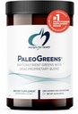 Designs for Health Paleo Greens - Πάνω από 90% Βιολογικό Super Green Shake Σκόνη με Λαχανικά, μούρα, Ένζυμα + Αντιοξειδωτικά - Μη ΓΤΟ Μείγμα Ποτού, Χωρίς άρωμα + Χωρίς γλυκαντικά (30 μερίδες / 270g)