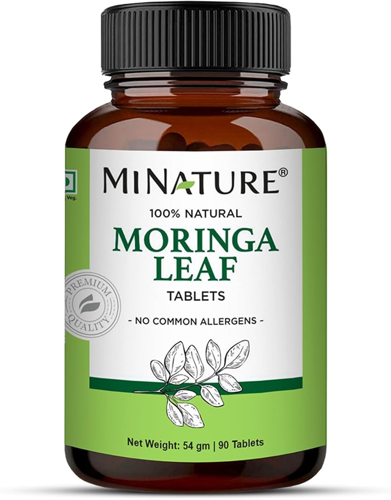 Moringa Leaf Tablets - 90 Tablets, 1000 mg