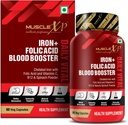 Iron Follic Acid Booster Daily Vital, Chelated Iron with Follic Acid & Vitamin C, B12 & Natural Spinach Powder, 60 Veg Κάψουλες