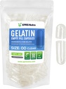 XPRS Nutra Μέγεθος 00 Κενές κάψουλες - 100 Cut Clear Empty Gelatin Κάψουλες - Χάπια DIY Καψάκιο Γέμισμα - Γέμισμα χάπια Gel Caps για Do-It-Yourself Συμπληρώματα