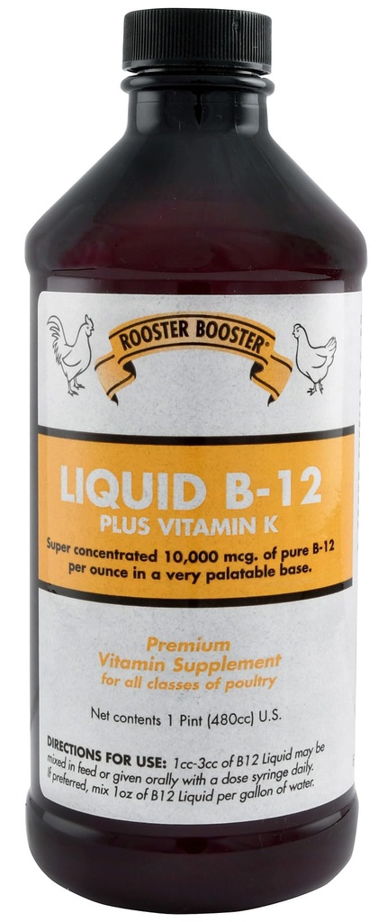 Rooster Booster B-12 Υγρό, 16-Ounce